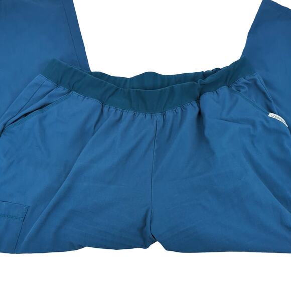 EUC Cherokee Blue Scrubs 2XL Petite Womens - Picture 4 of 7